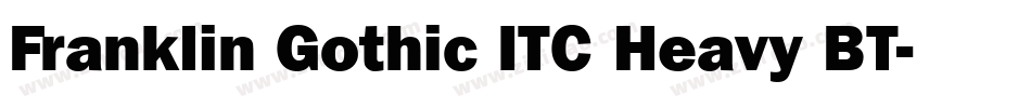 Franklin Gothic ITC Heavy BT字体转换